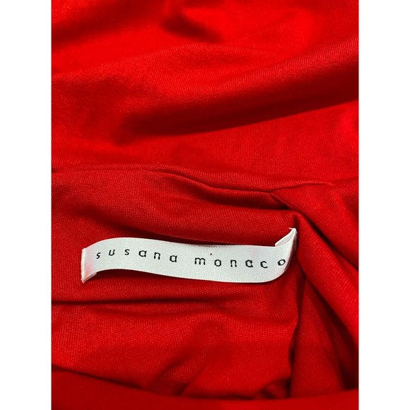 Revolve x Susana Monaco Ivy 16" Long Sleeve Dress Perfect Red Women’s Size XS - Picture 11 of 12